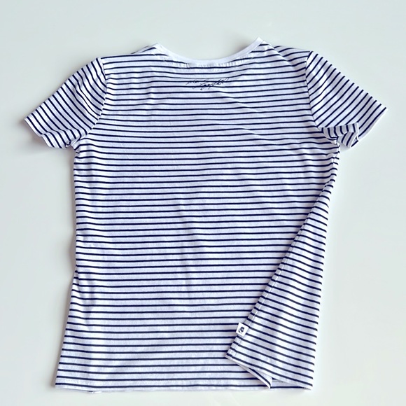2 Nautical stripes tops, Embellished chic design- Karl Lagerfeld and W5 - Picture 9 of 12